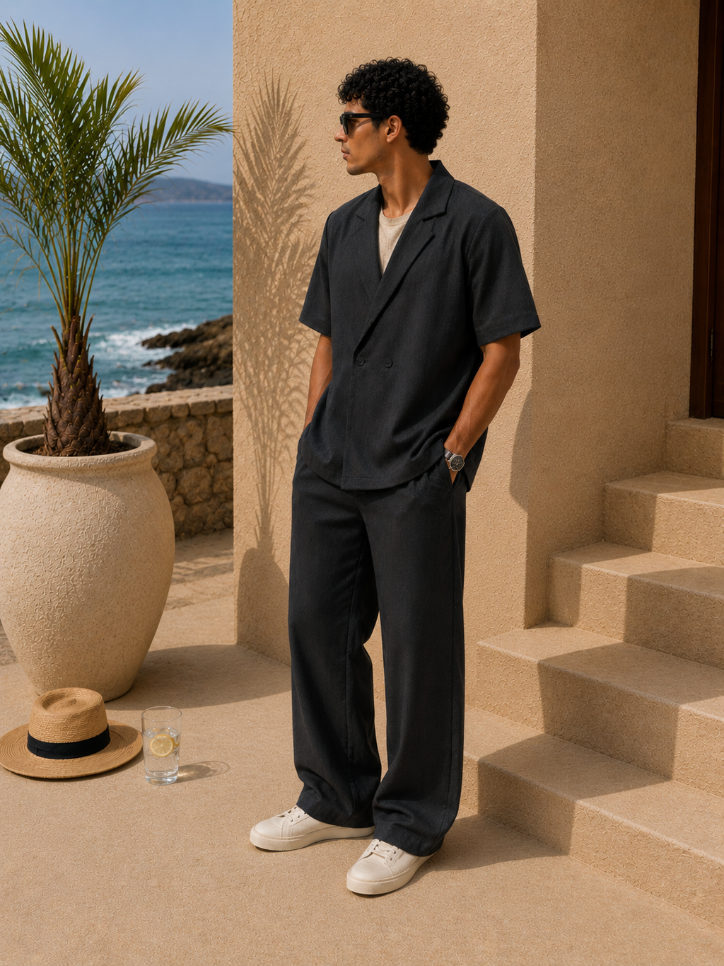 Set linen navy