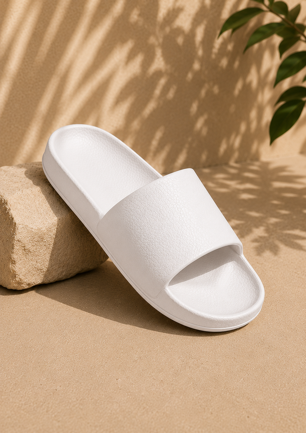 WHITE SLIPPER