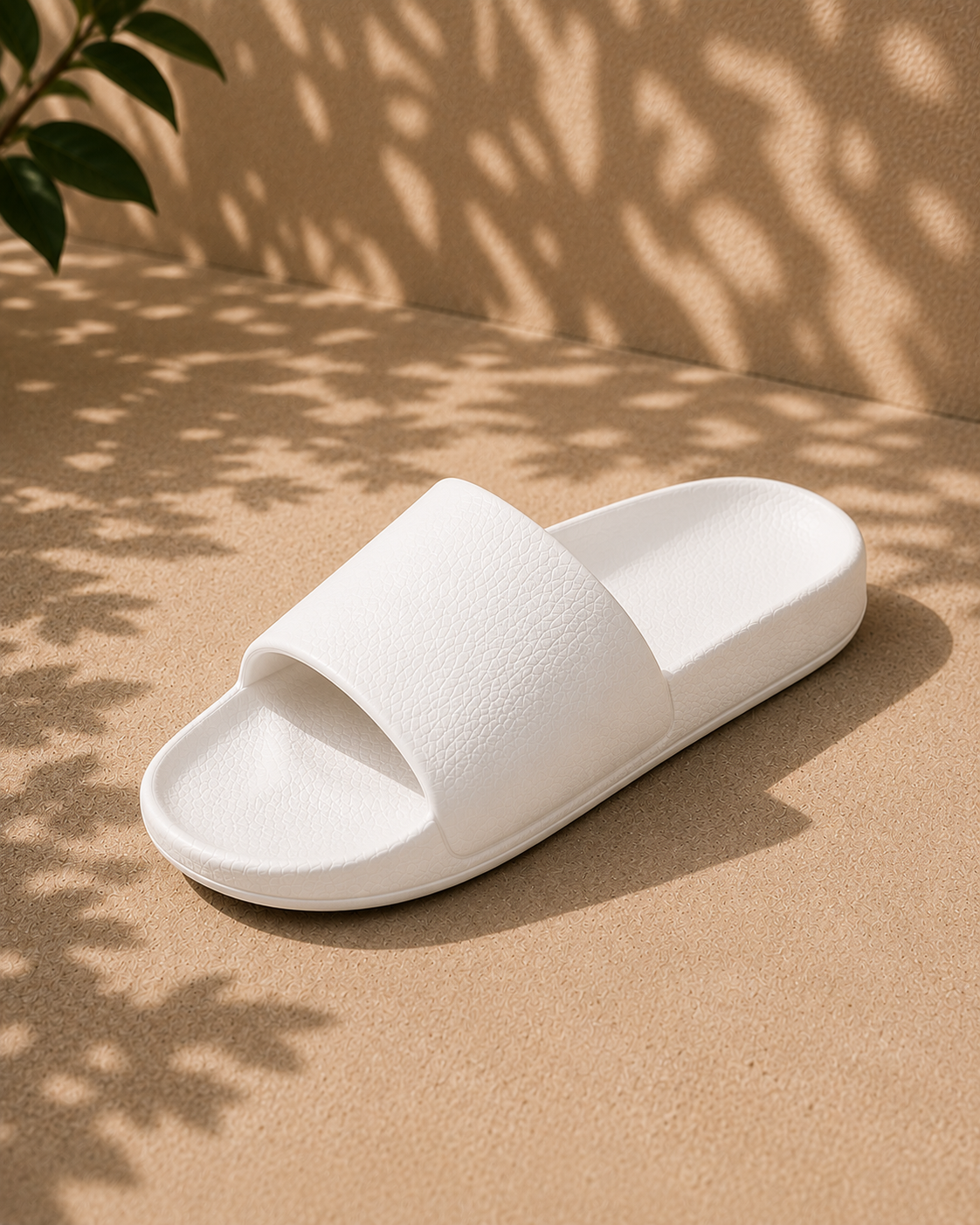 WHITE SLIPPER