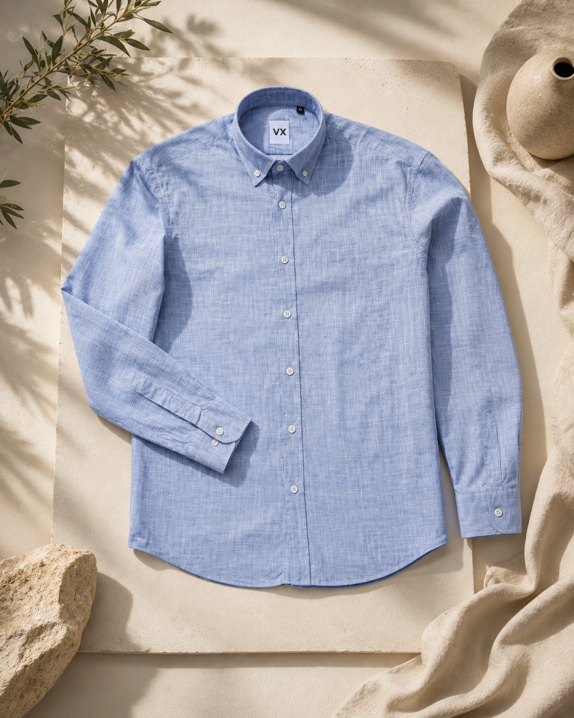 Blue Linen Shirt