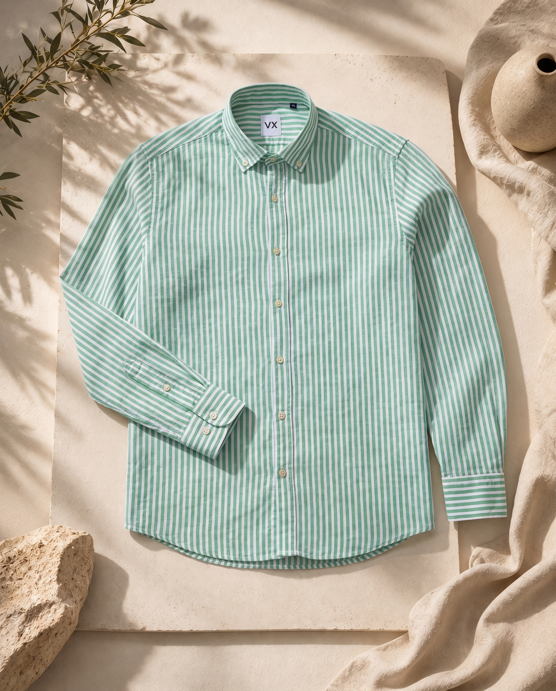 Green Linen Shirt
