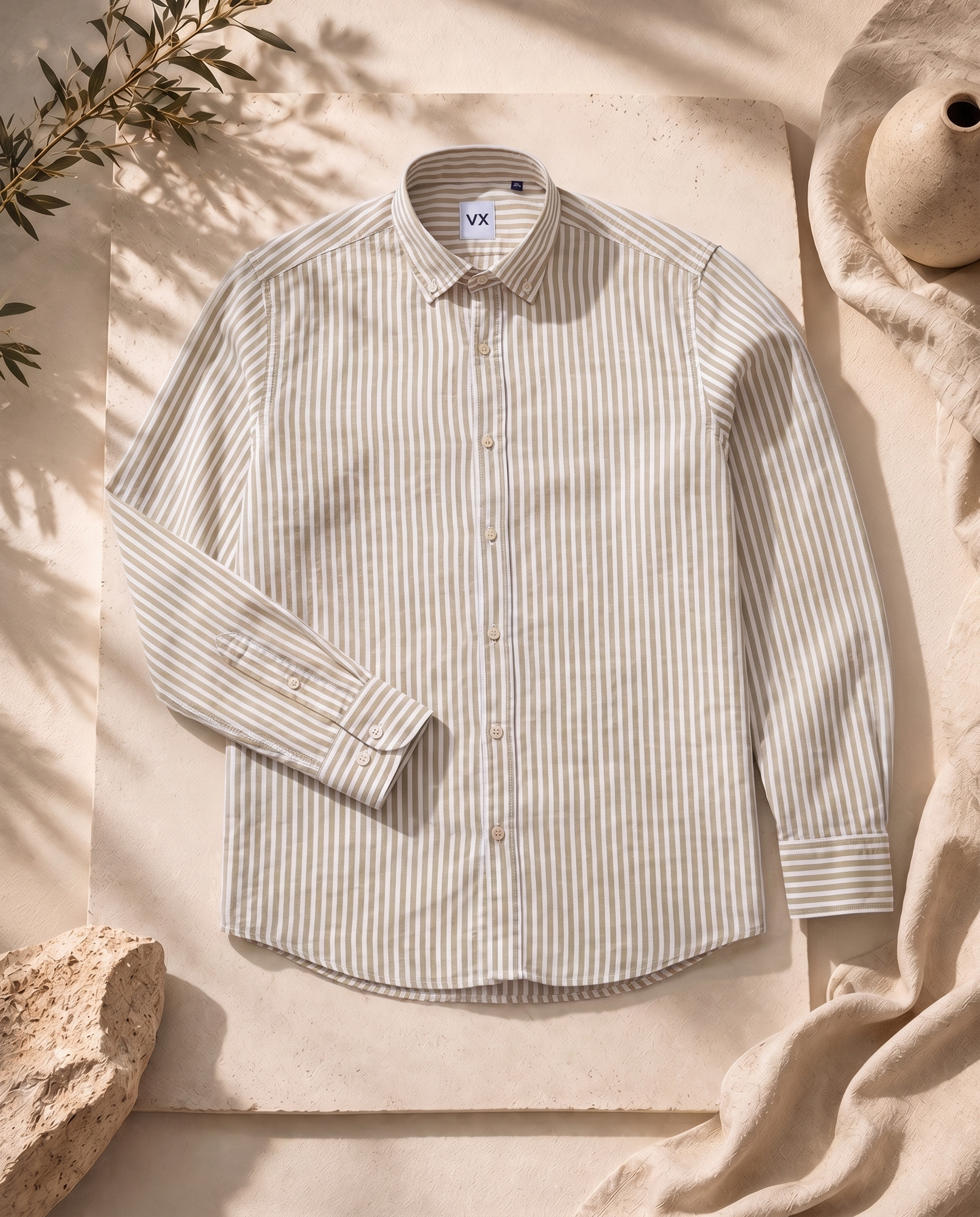 Beige Linen Shirt