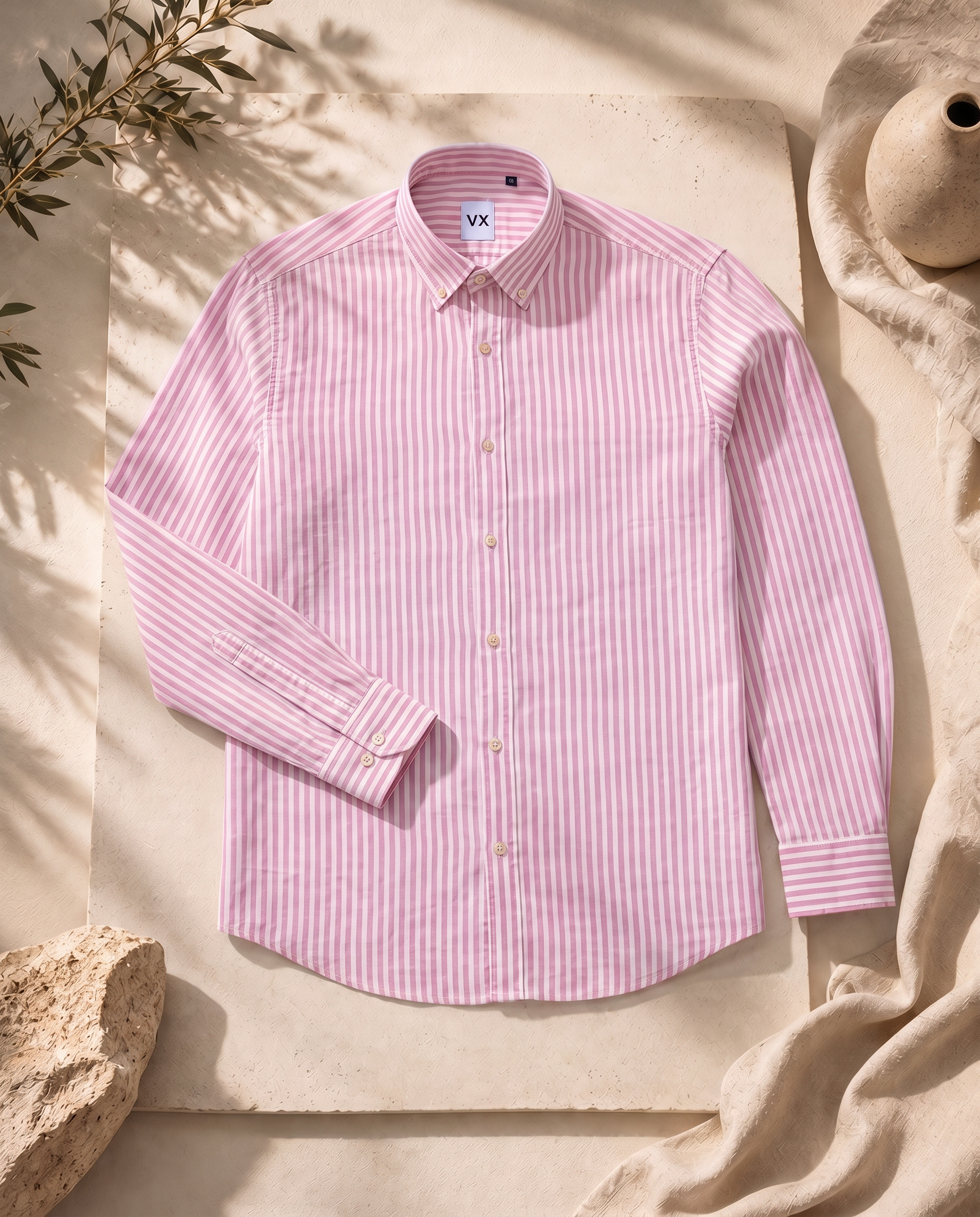Pink Linen Shirt
