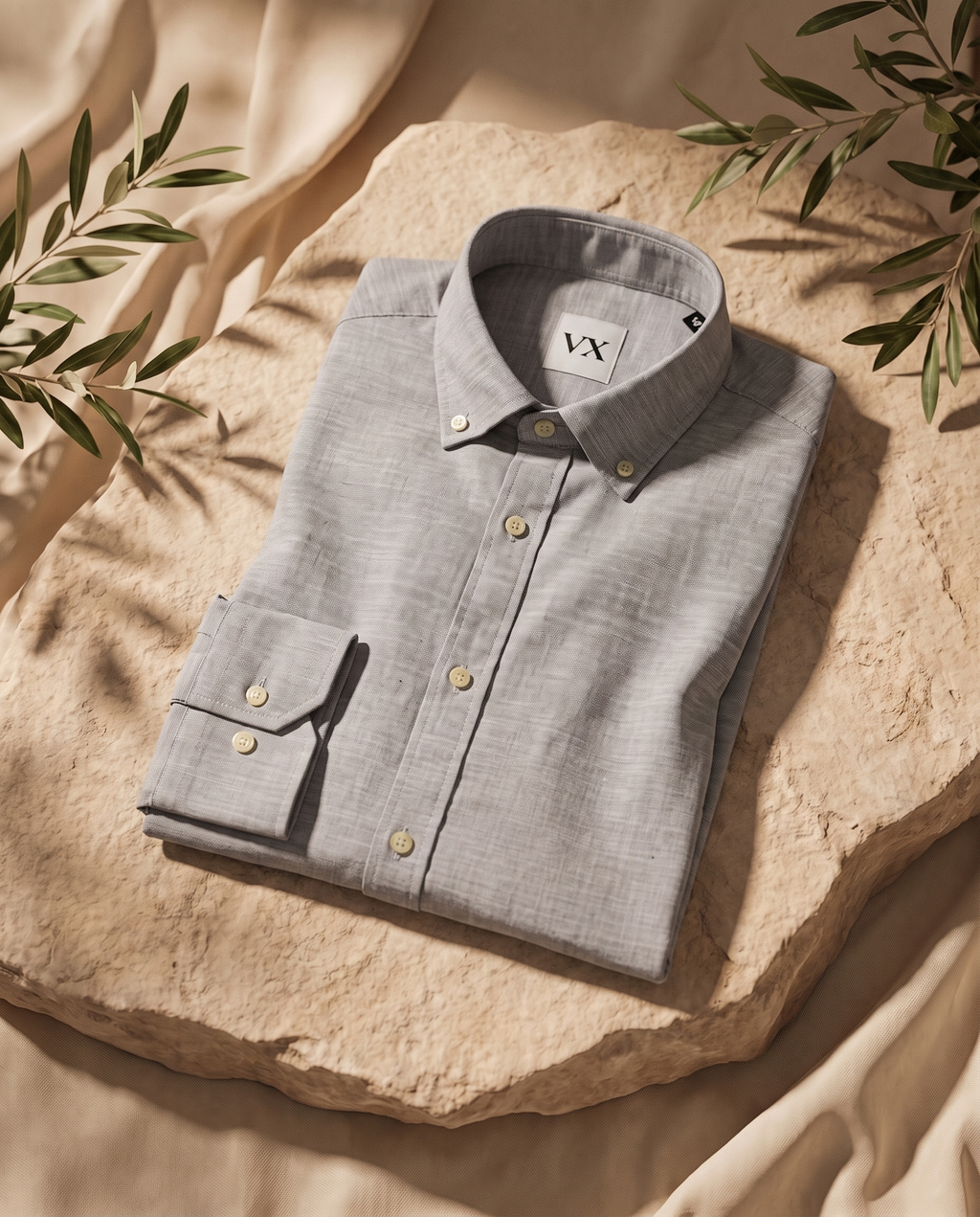 Grey Linen Shirt