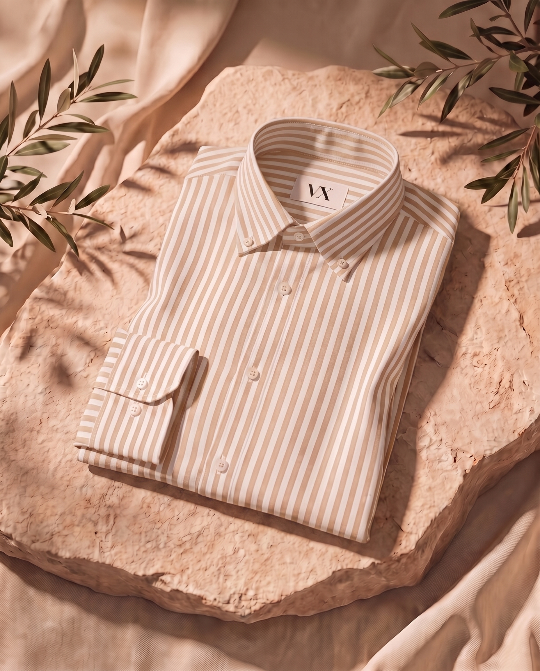 Beige Linen Shirt